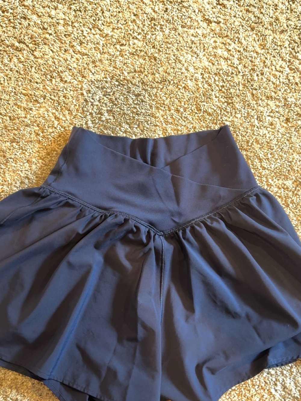 aerie Navy Circle Skirt with High-Waist Band Size XS
